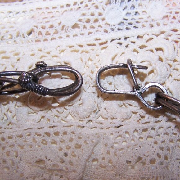 Made in Italy Italian 800 Silver Charm Bracelet - 7 Etruscan Revival Fob Charms - Picture 7 of 8